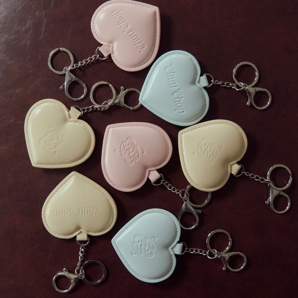 CHUUCHOP - Bubble Heart Keychain พวงกุญแจหัวใจ (C8457)