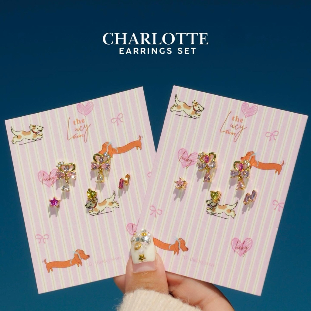 Charlotte earrings set