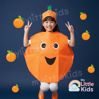 ชุดแฟนซี ชุดผลไม้ ชุดผัก ชุดส้ม เด็กและผู้ใหญ่ ชุดกิจกรรมโรงเรียน Orange Costume ทรงสวย ชุดแสดง วันเด็ก