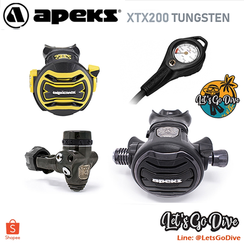 APEKS - XTX200 Tungsten set - ชุดอุปกรณ์หายใจSCUBA - ชุดReg - Regulator Set