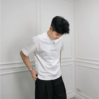 เสื้อBoxy fit crop คอฟิต (Loving you)