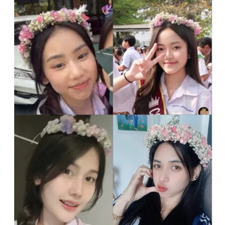 1แถม1 มงกุฎดอกไม้แห้งแบบพิเศษ👑สั่งมงแถมช่อมินิ