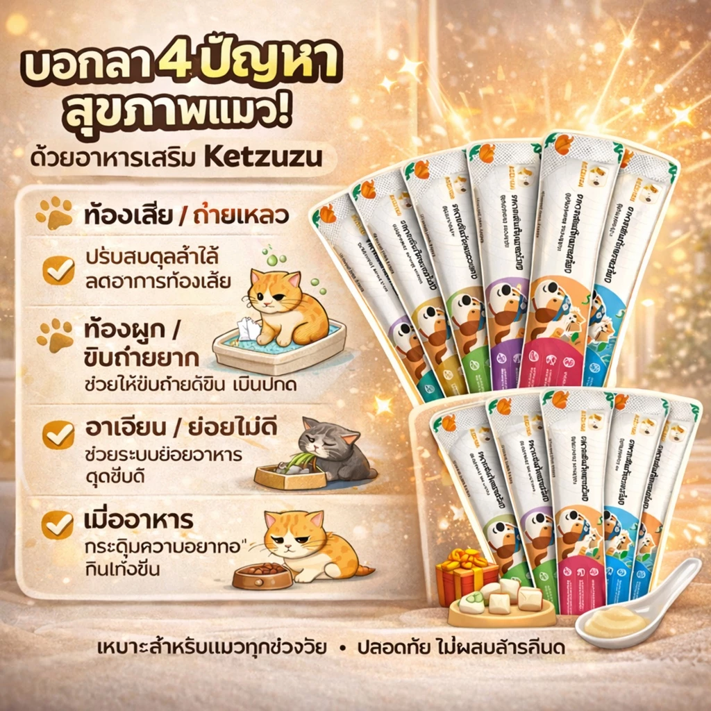 【COD】อาหารเสริมแมว Ketzuzu, อาหารเสริมวิตามินหลักสำหรับแมว, เสริมสร้างภูมิคุ้มกัน, บำรุงเลือด, ปกป้อง thumbnail 3