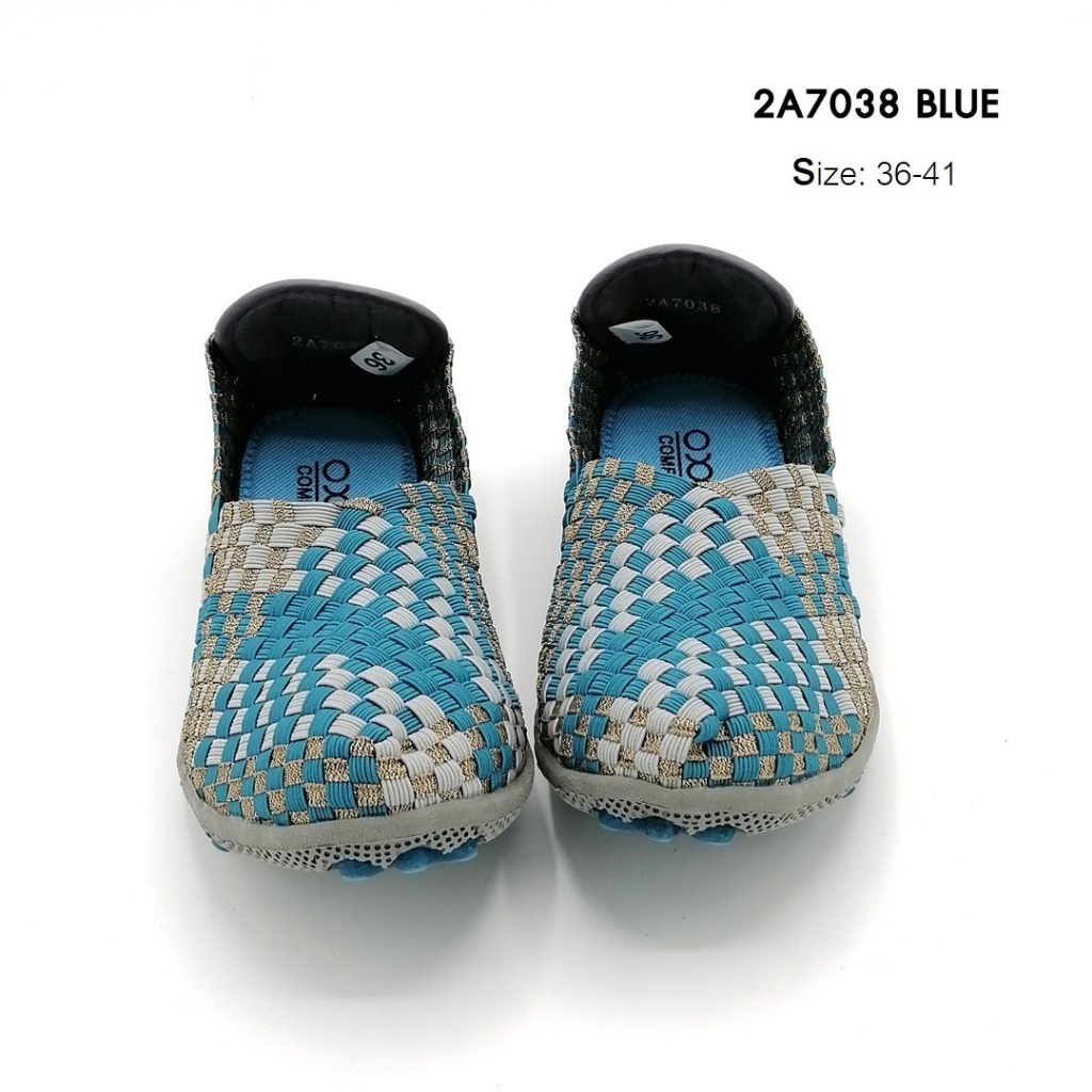 5okshop รองเท้าผ้าใบ ยางยืด เพื่อสุขภาพ   มีไซส์ใหญ่พิเศษ รุ่น 2A7038