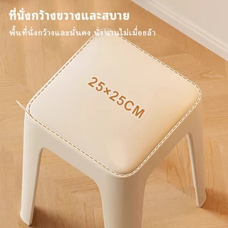 oppe สตูลพลาสติก สตูล พร้อมเบาะนุ่มสบาย PP คุณภาพดี ง่ายต่อการซ้อน สไตล์สมัยใหม่ มีหลายสีให้เลือก
