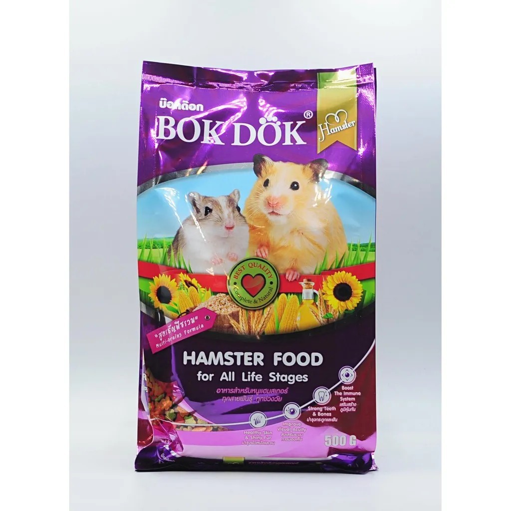 อาหารหนู Bok dok hamster​ 500g. สำหรับหนูทุกชนิด