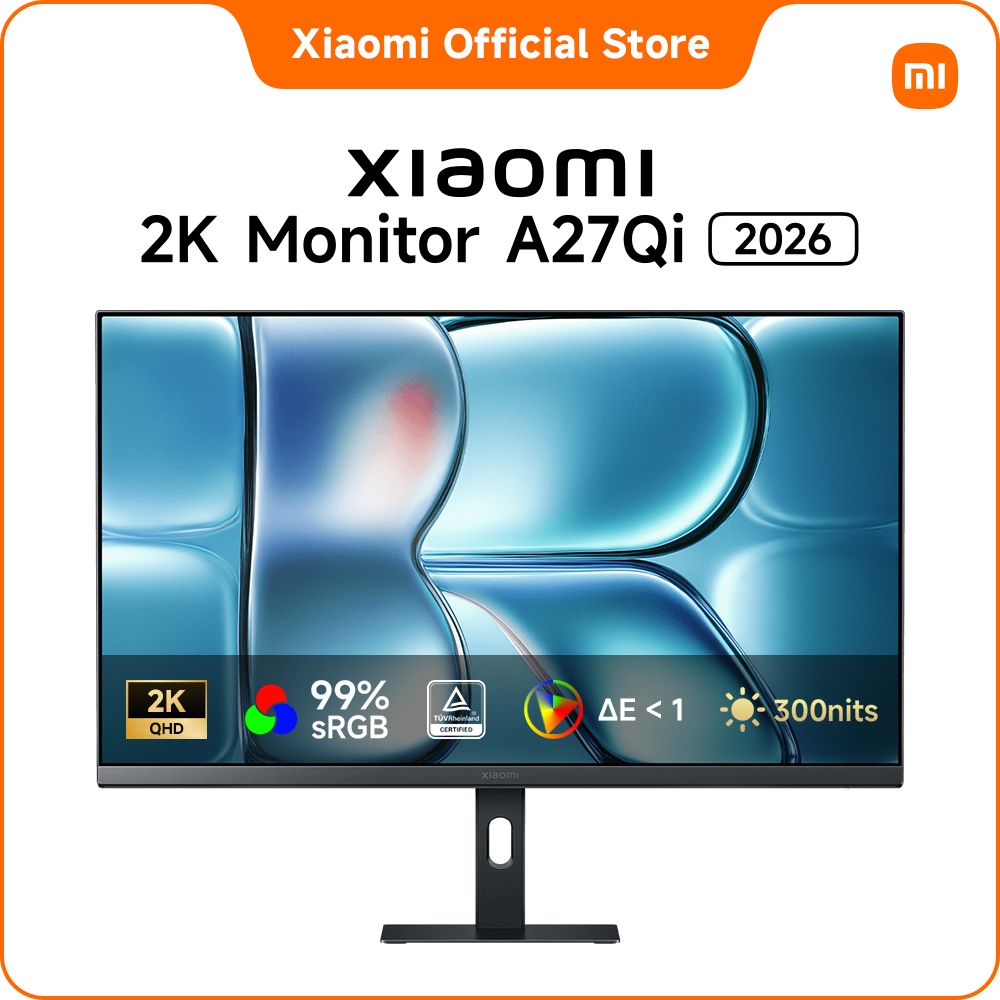 Xiaomi Monitor A27Qi 2026｜คุณภาพของภาพ 2K คมชัดเป็นพิเศษ｜อัตรารีเฟรช 120Hz｜มุมมองกว้าง 178°｜จอแสดงผล