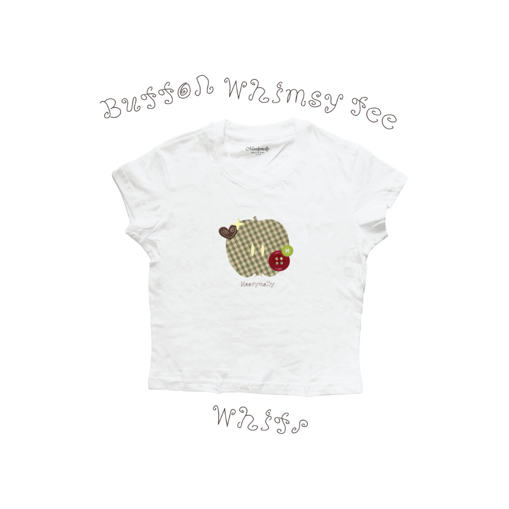 moodymolly เสื้อ Babytee ผ้า cotton100 รุ่น Button Whimsy