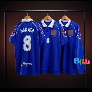 เสื้อฟุตบอลย้อนยุค Retro ทีมชาติ ญี่ปุ่uแvuไฟ เหย้า Home ปี 1998 (3A) เกรดพรีเมี่ยม โลโก้ปัก ทำได้ทุกเบอร์ชื่อ