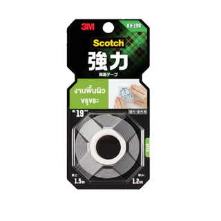 3M Scotch สก๊อตช์ เทปแรงยึดติดสูง รุ่น KH-19R สำหรับงานพื้นผิวขรุขระ ขนาด 19 มม ยาว 1.50 เมตร