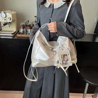 กระเป๋าสะพายข้าง กระเป๋าสะพายคู่ ความจุขนาดใหญ่ กระเป๋าเป้สะพายหลัง