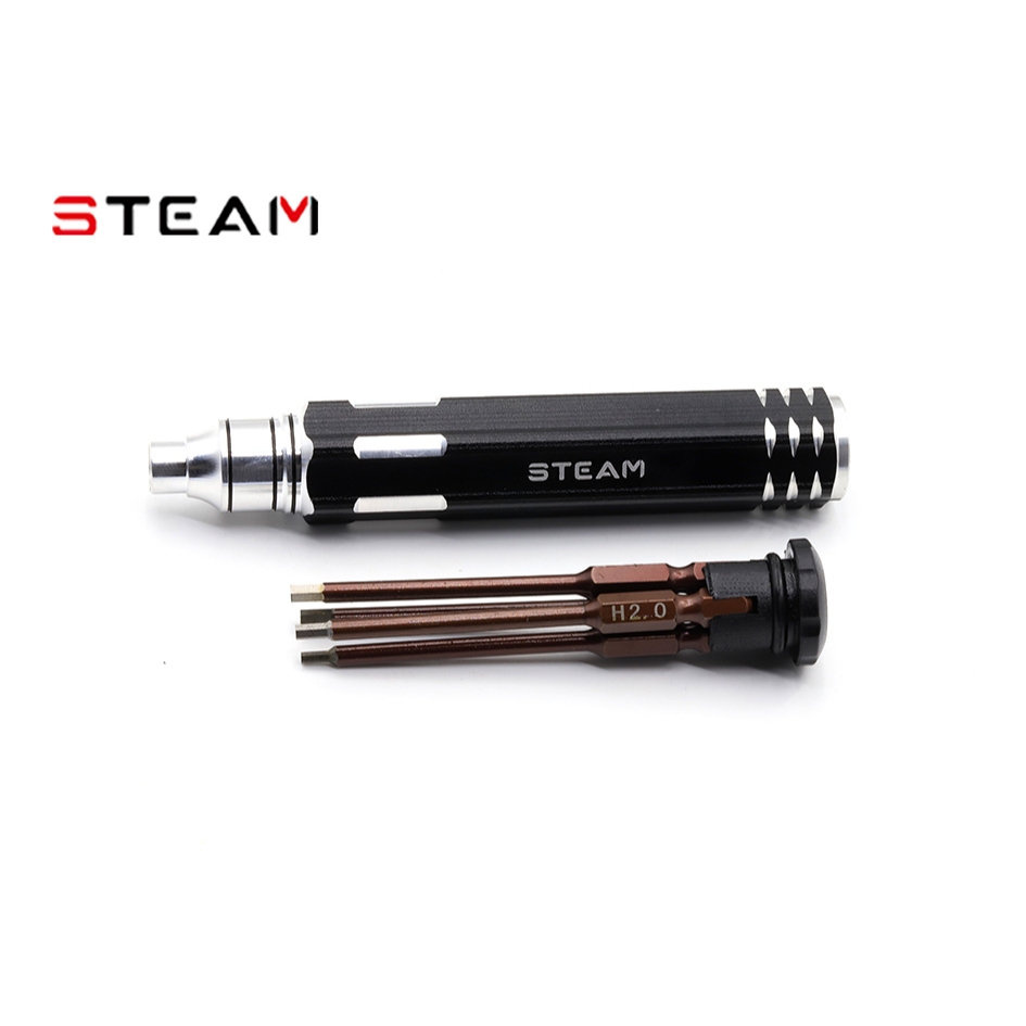Steam 4-in-1 Titanium-plated Screwdriver/Set HZ040 ไขควงหกเหลี่ยม (เปลี่ยนปลายด้ามได้)
