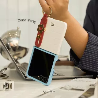 (ZFlip7) MUSE 3Tone Hand Strap Phone Case