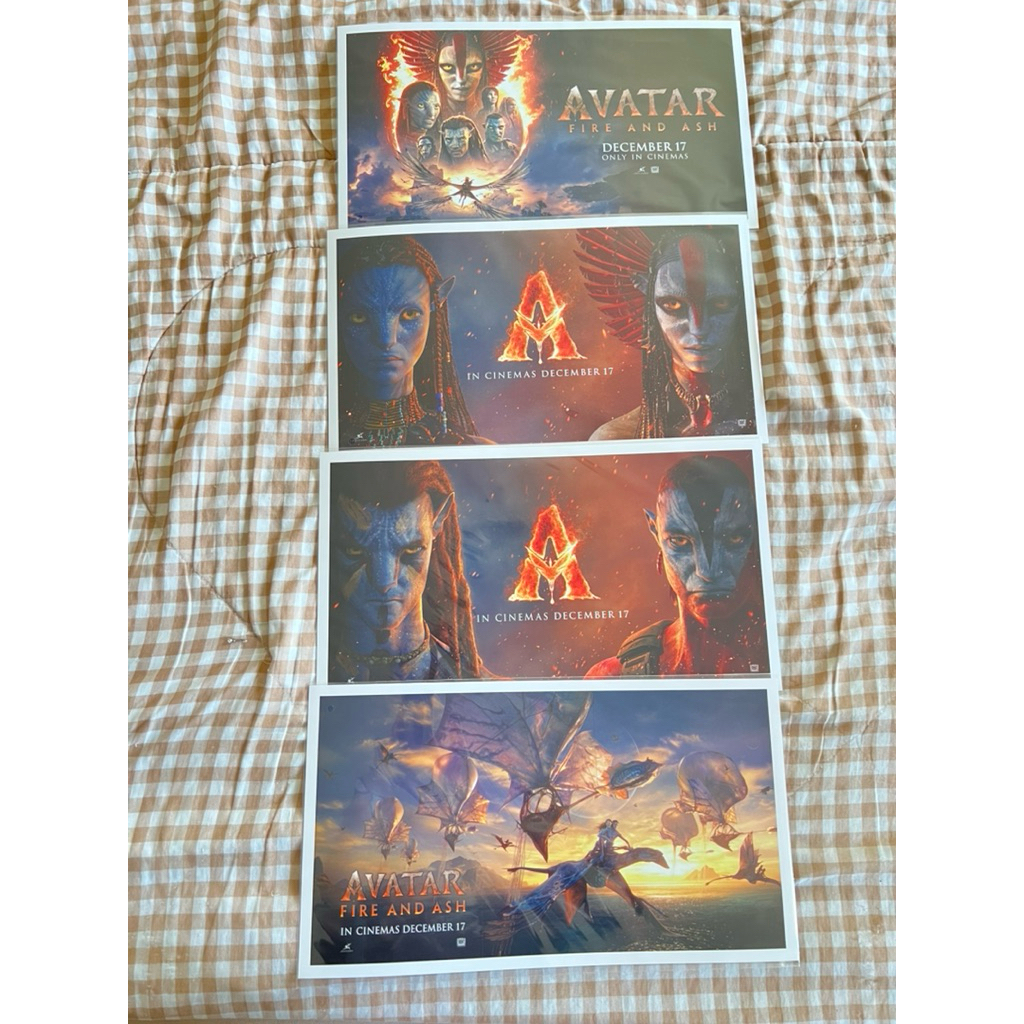 Poster ของสะสมภาพยนตร์เรื่อง อวตาร 3 (Avatar: Fire and Ash) ลิขสิทธิ์ของแท้จากโรงภาพยนตร์ Major cineplex