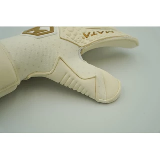 ถุงมือผู้รักษาประตู MATASPORT รุ่นท็อป King Cobra สีขาว-โฟมคอนแท็คสีขาว