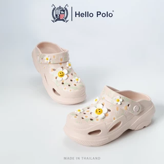 Hello Polo รองเท้าแตะผู้หญิง รองเท้าแตะแพลตฟอร์ม น่ารัก ลายดอกเดซี่ กันลื่นและทนทาน แฟชั่น รองเท้า แตะ วัสดุ EVA HP8053B