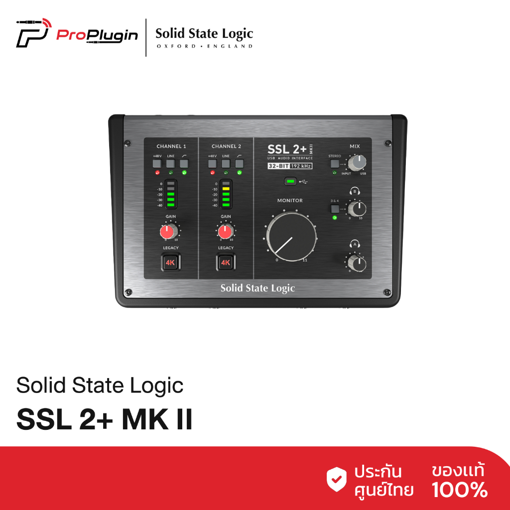 Solid State Logic | SSL 2+ MKII 2-in/4-out USB Audio Interface
