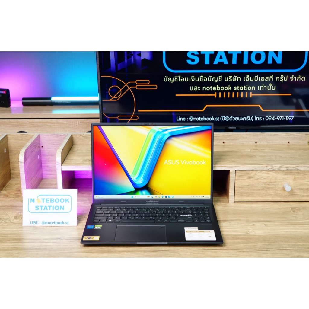 Asus Vivobook 16X i5-12500H RTX4050(8GB) Ram16 ssd512 จอ16นิ้ว WUXGA 120Hz สเปคสูงมีการ์ดจอแยกหน้าจอ