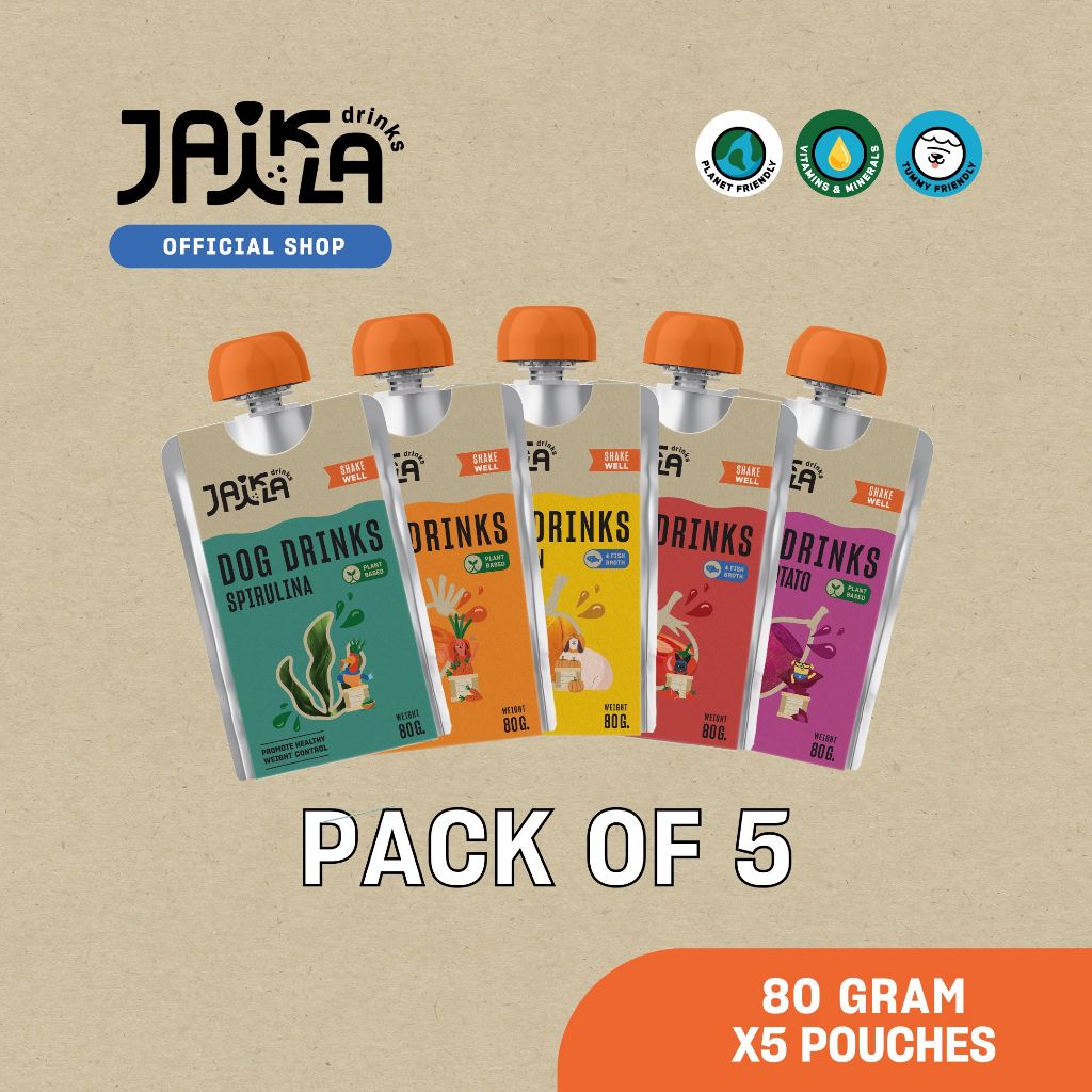 [5 Packs] JAIKLA Dog Drinks