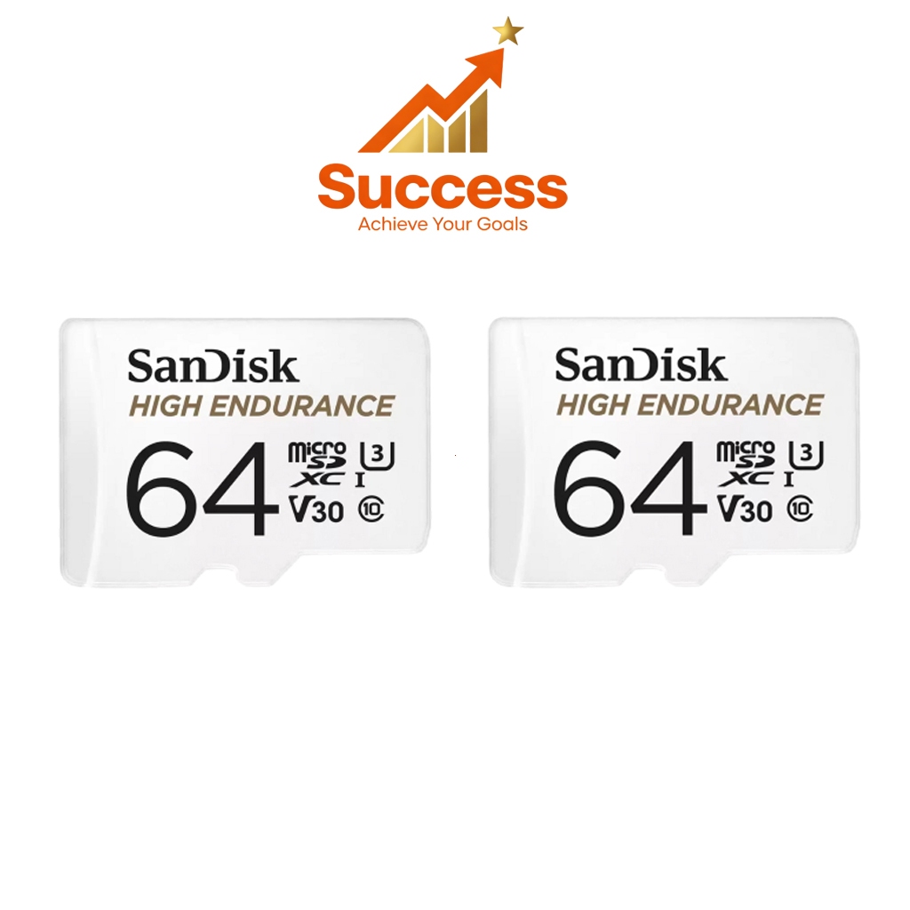 ซื้อ 1 แถม 1 s­a­n­d­i­s­k­ High Endurance Micro SDXC 64GB [100/40MB/s] UHS-I Class10 U3 V30 Memory card(SDSQQUR)