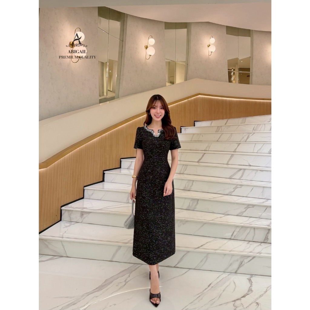 เช็คสินค้าก่อนสั่งซื้อABIGAILชุดเดรสแขนสั้น