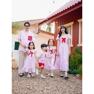 ชุดครอบครัว รุ่นSweet pink (รหัส 243)