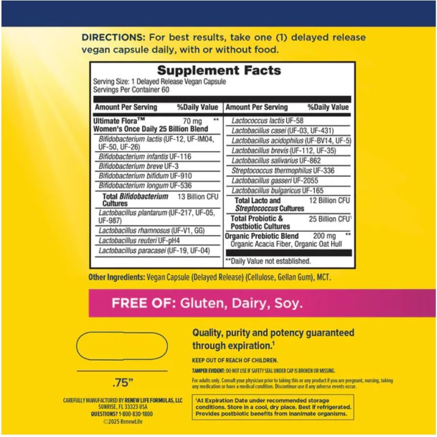 (พร้อมส่ง) PipingRock / RenewLife Probiotic 14/25 Strains. โพรไบโอติกส์ จุลินทรีย์ ระบบทางเดินอาหาร ท้องผูก ท้องเสีย - รูปที่ 3