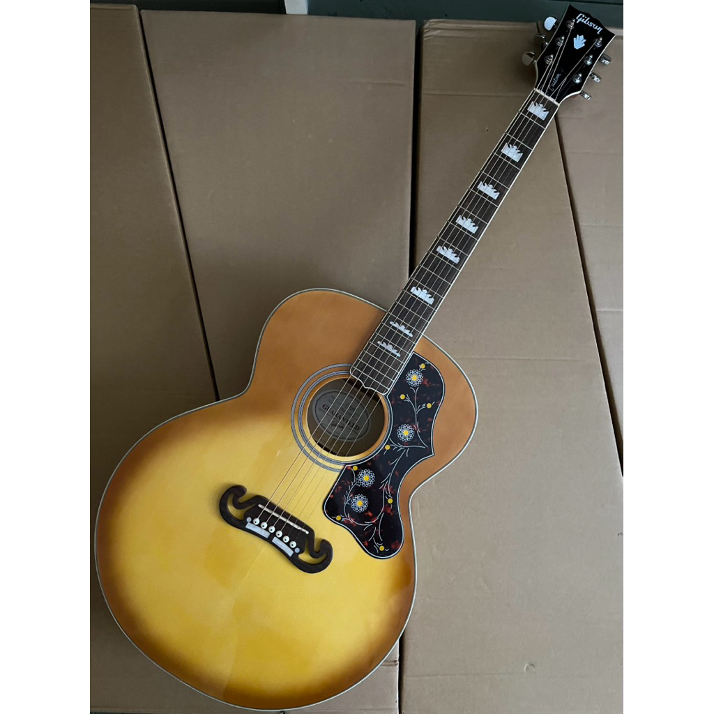 กีต้าร์โปร่ง Gibson J200 Jumbo 42นิ้ว งานพรีเมี่ยม งานเทียบเท่า สินค้าส่งจากไทย