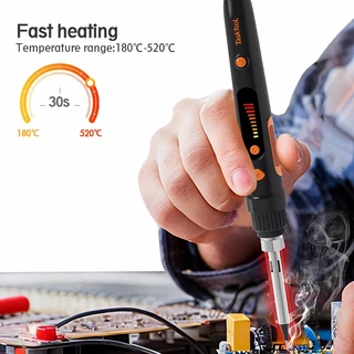 TASKTOOL ชุดหัวแร้ง 150W 18 ชิ้น พร้อมจอแสดงผลดิจิตอล LED ปรับอุณหภูมิได้ 180℃-520℃