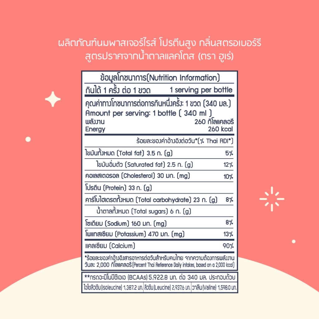 Hooray! Protein Shake Lactose Free นมโปรตีนสูตรเวย์ Pack 24 ขวด รอบส่งวันที่ 09-11 [BBF25/03/2026] - 2