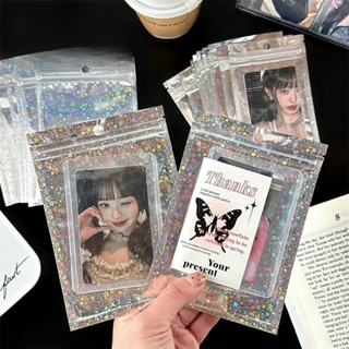 [แพ็ค10ใบ] ถุงซิป ถุงซิปเลเซอร์ ถุงซิปโฮโลแกรม ถุงใส่เฟรมการ…