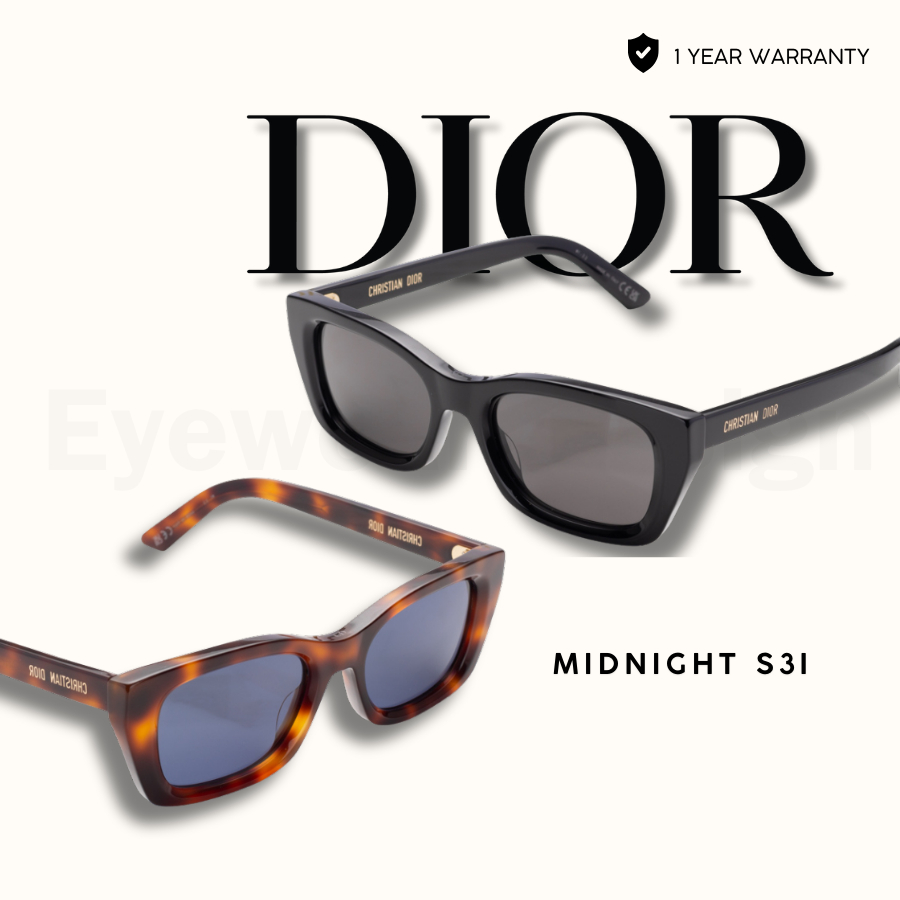 แว่นกันแดด DIOR MIDNIGHT S3I ของแท้ 100% พร้อมอุปกรณ์