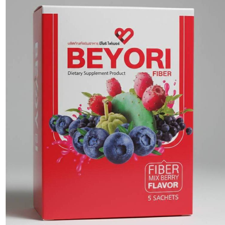 บีโยริ - BEYORI FIBER แม่มุ้ยกินแซ่บ 1 กล่องมี 5ซอง (สินค้าพร้อมส่ง)
