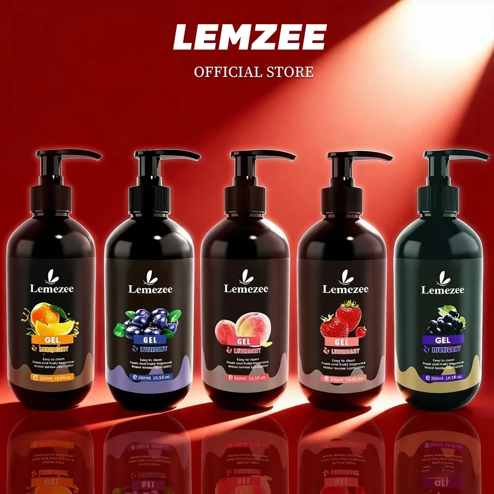 Lemezee เจลหล่อลื่นสูตรน้ำ 300ml 5 รสผลไม้ PH5.5 เป็นธรรมชาติ Water-Based เป็นมิตรกับผิวหนัง ปลอดภัย