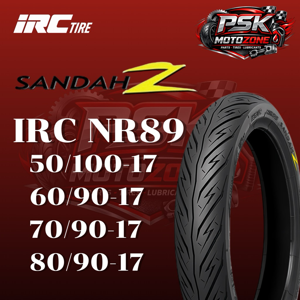 ยางนอก IRC SANDAHZ (NR89) ขอบ17 ลายสายฟ้า ดอกยางสวย ใช้ยางใน