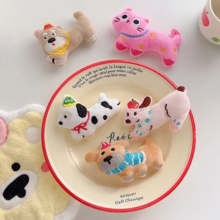ร้านไทย พร้อมส่ง! พวงกุญแจตุ๊กตา ที่แขวนกระเป๋า ที่แขวนแอร์พอต ของขวัญปัจฉิม เป็นพวงกุญแจ ลายหมาแมว