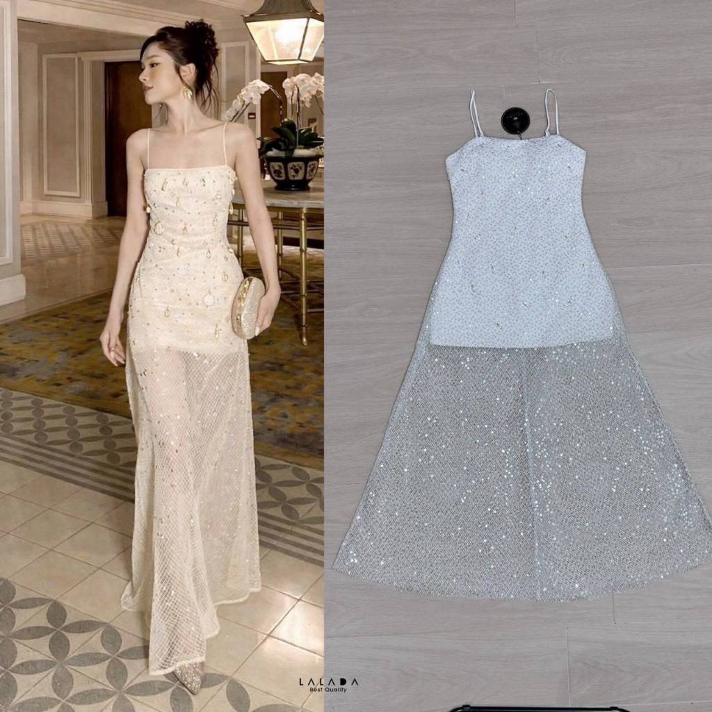 LALADA Dressสวยแพงสวยแกลมกริสเตอร์เล่นแสง