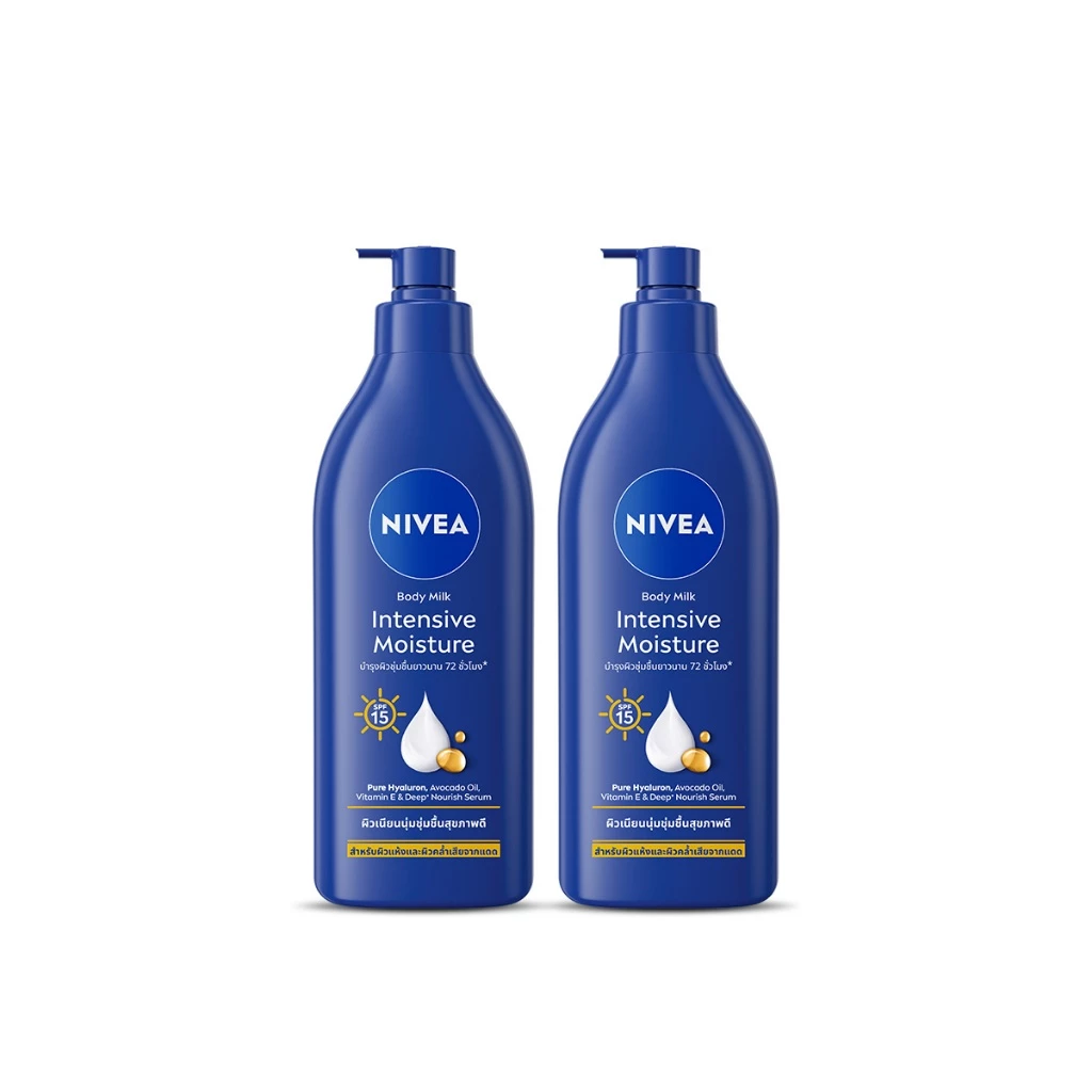 นีเวีย บอดี้ มิลค์ อินเทนซีฟ มอยส์เจอร์ เอสพีเอฟ15 500 มล. 2 ชิ้น NIVEA thumbnail 9