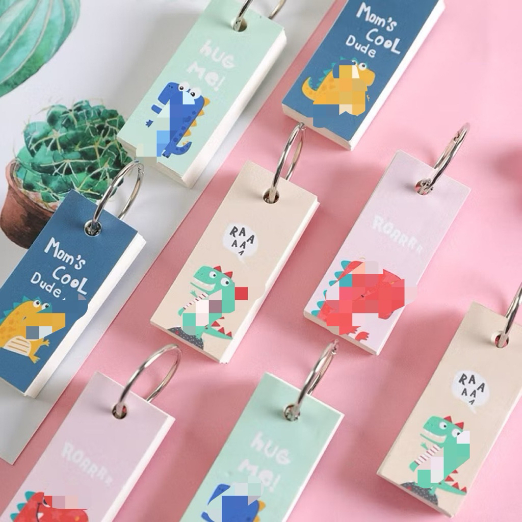 สมุดจดศัพท์พร้อมห่วง จดสูตร จดคำศัพท์ Flash card แบบห่วง จดคำศัพท์