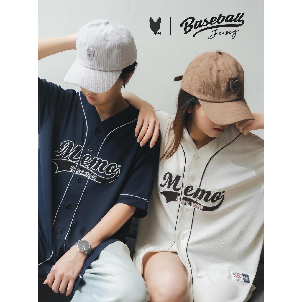 MeMo™ | Baseball Jersey | เสื้อเบสบอล ปักผ้าสักหลาด (Baseball 89, Baseball Vibe) ผ้าพรีเมียมโพลีเอสเตอร์