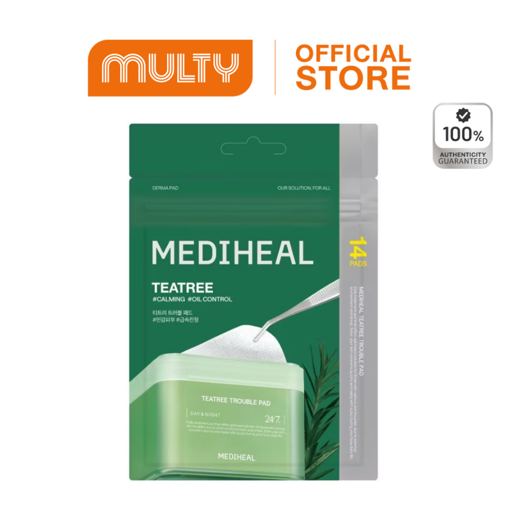 MEDIHEAL Toner Pad Mini Size 6 Types (แบบซอง 14 แผ่น)