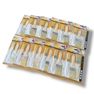 แปรงทาสี ขนสีน้ำตาล แผง1*3ชิ้น ขนาด1,1.5,2นิ้ว แพคละ 6 , 12 …