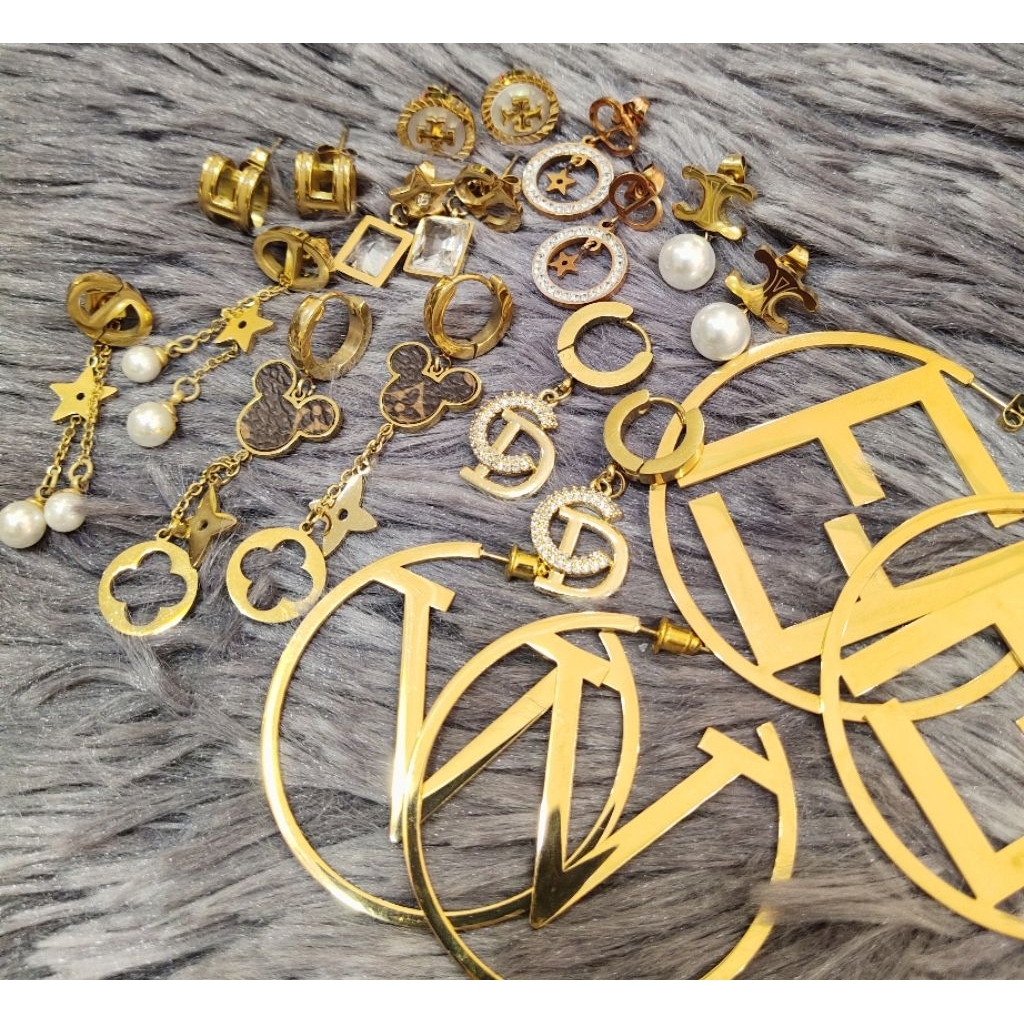 ต่างหูสแตนเลส💎ไม่ลอกดำ🌟โดนน้ำได้🌟ใส่ได้ยาวๆๆ
