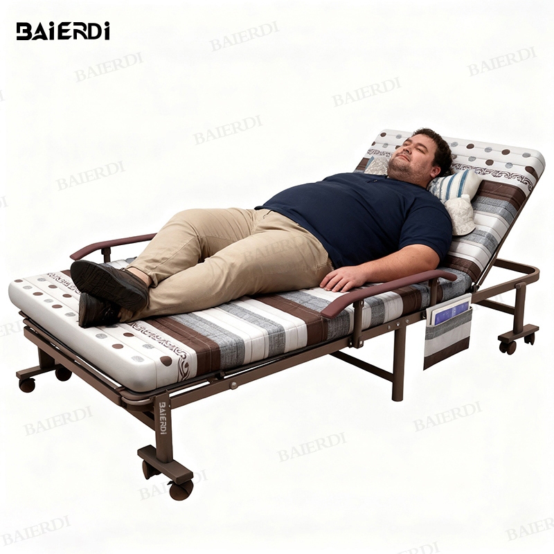 （ขนาดใหญ่พิเศษ）100 ซม. เตียงพับอเนกประสงค์ เตียงพับได้ มัลติฟังก์ชั่นพับเตียงสำนักงานพักกลางวันคนเตียงบ้านคู่ เตียงนอนแบ