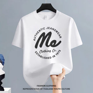 1326 สตรีทแฟชั่น CASUAL เสื้อยืด สีขาว-ดำ ลายการ์ตูน NEW YEAR OVERSIZE เสื้อยืดผู้ชาย COOL คอกลม ผู้ชาย