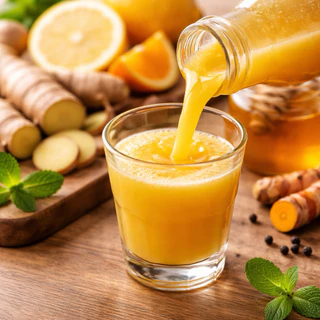 (ผลิตใหม่ทุกวัน) Ginger Shot น้ำขิงสกัดเย็น ผสมขมิ้น พริกไทยดำ สมุนไพร ดีท็อกซ์ ดูแลสุขภาพ | Senn. (Set รายเดือน 30 วัน)