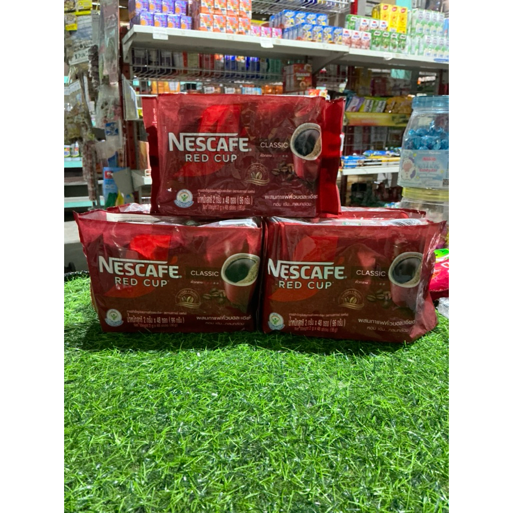 NESCAFE เนสกาแฟ เรดคัพกาแฟสำเร็จรูป ผสมกับกาแฟคั่วบดละเอียด 96 กรัม (ซองละ2*48กรัม) ราคา ถูกที่สุด ดีลบีเคเค แกลเลอรีภาพที่ 5