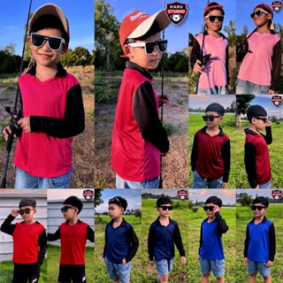 เสื้อปุ๋ยเด็ก แขนยาว คอปก แบรนด์ฮารุ ใส่ทำกิจกรรม ทำคอนเท้นท…