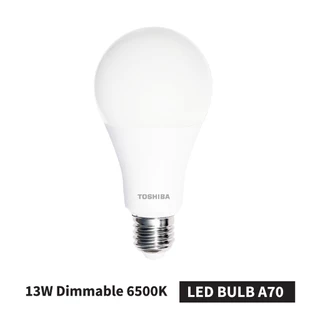หลอดไฟหรี่ TOSHIBA LED BULB DIMMABLE 8W/13W สำหรับสวิตช์หรี่ไฟ ปรับระดับแสง แสงขาว/ ขาวเหลืองนวล/ เหลือง หลอดไฟโตชิบา