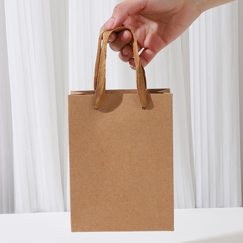 ถุงกระดาษคราฟท์หูหิ้วเชือก แข็งแรง ใช้ซ้ำได้ | ถุงของขวัญ งานแฮนด์เมด งานบุญ หลายขนาด พร้อมส่ง กรุงเทพ - 6